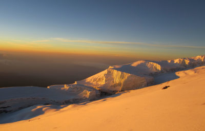 Glacier on Mt Kilimanjaro